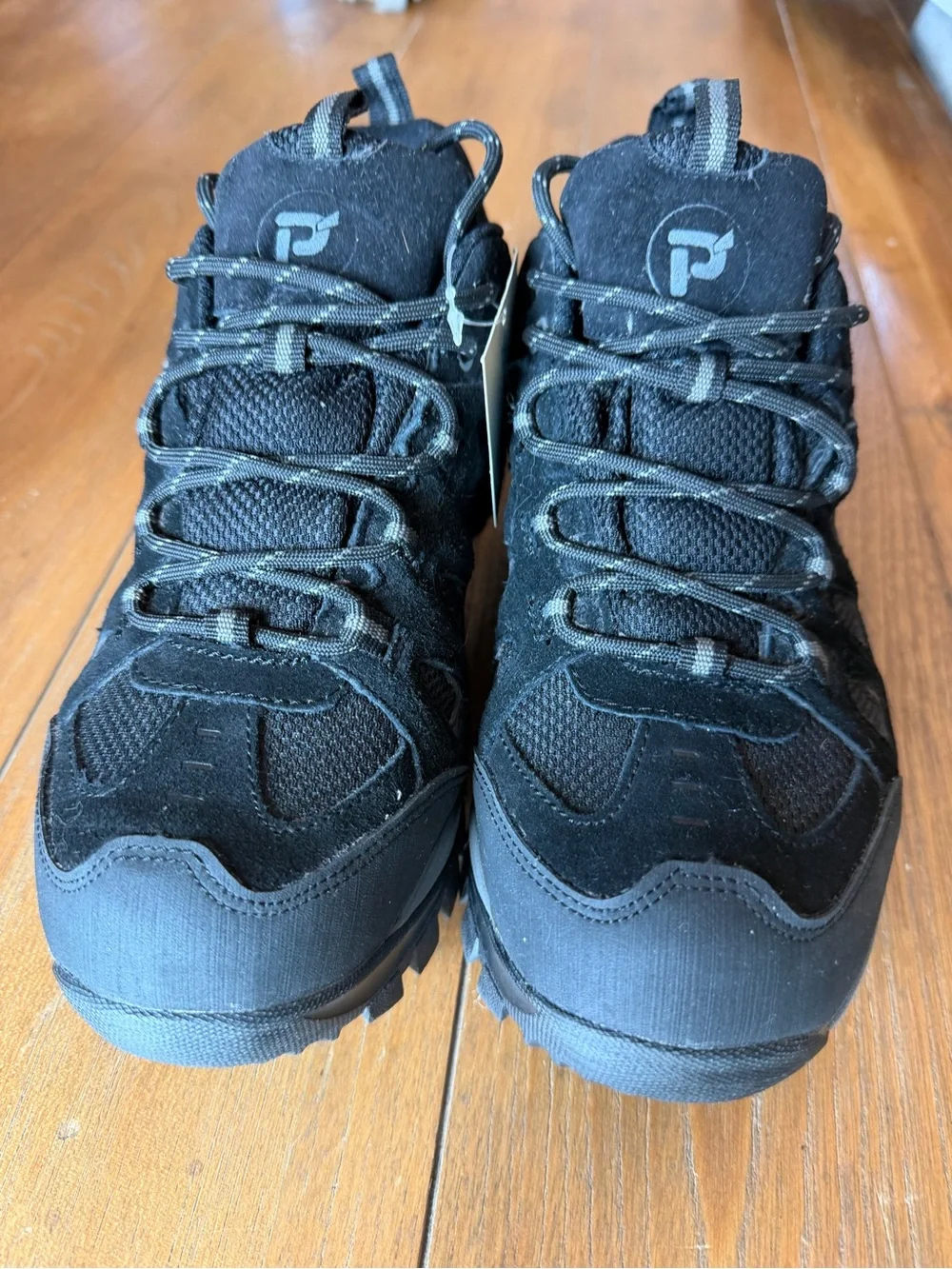 Propet Men’s 10 M Black Waterproof Leather Hiking Trail Shoes W3598